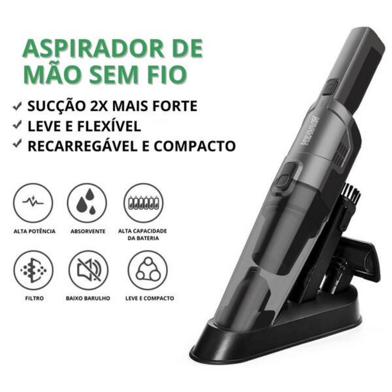 Aspirador De Pó Vertical Multifuncional Sem Fio Portátil