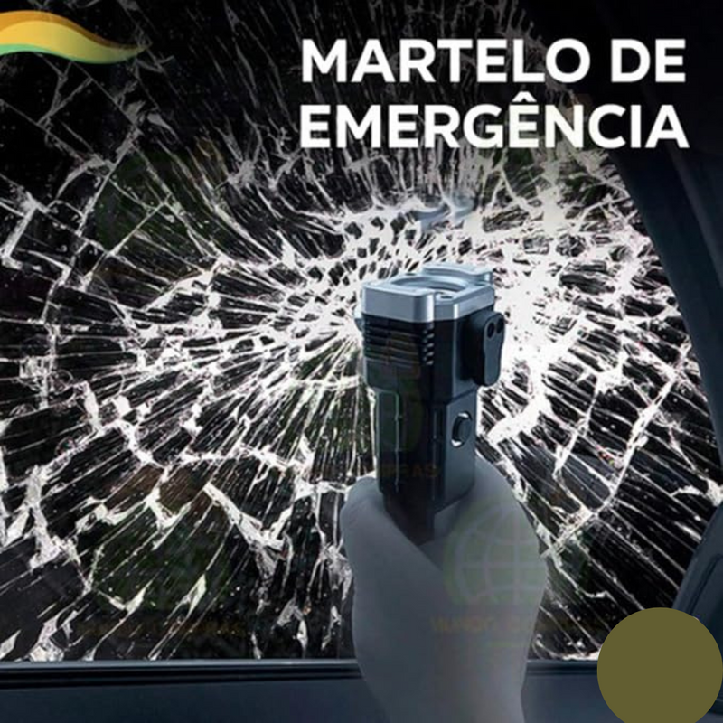 Lanterna LED Martelo Multifuncional de Emergência BBL-2023