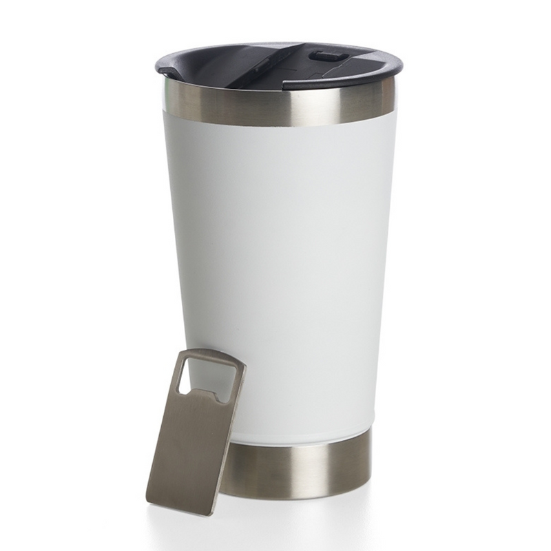 Copo Térmico Inox com Tampa e Abridor 473ml  - PERSONALIZADO