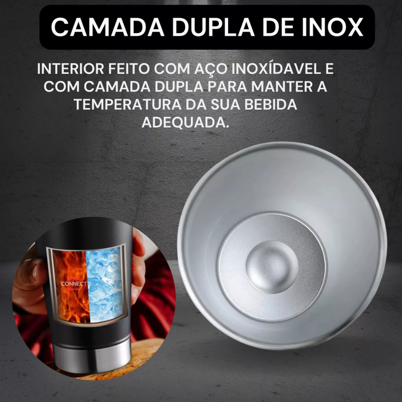 Copo Térmico Inox com Tampa e Abridor 473ml  - PERSONALIZADO